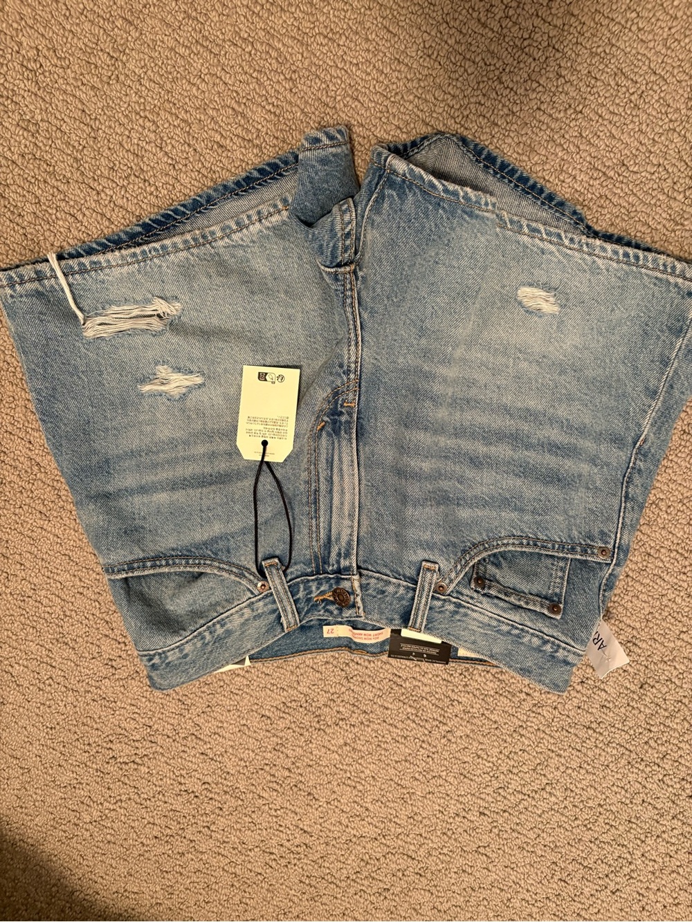 Levi's Light Blue '80s Mom Shorts